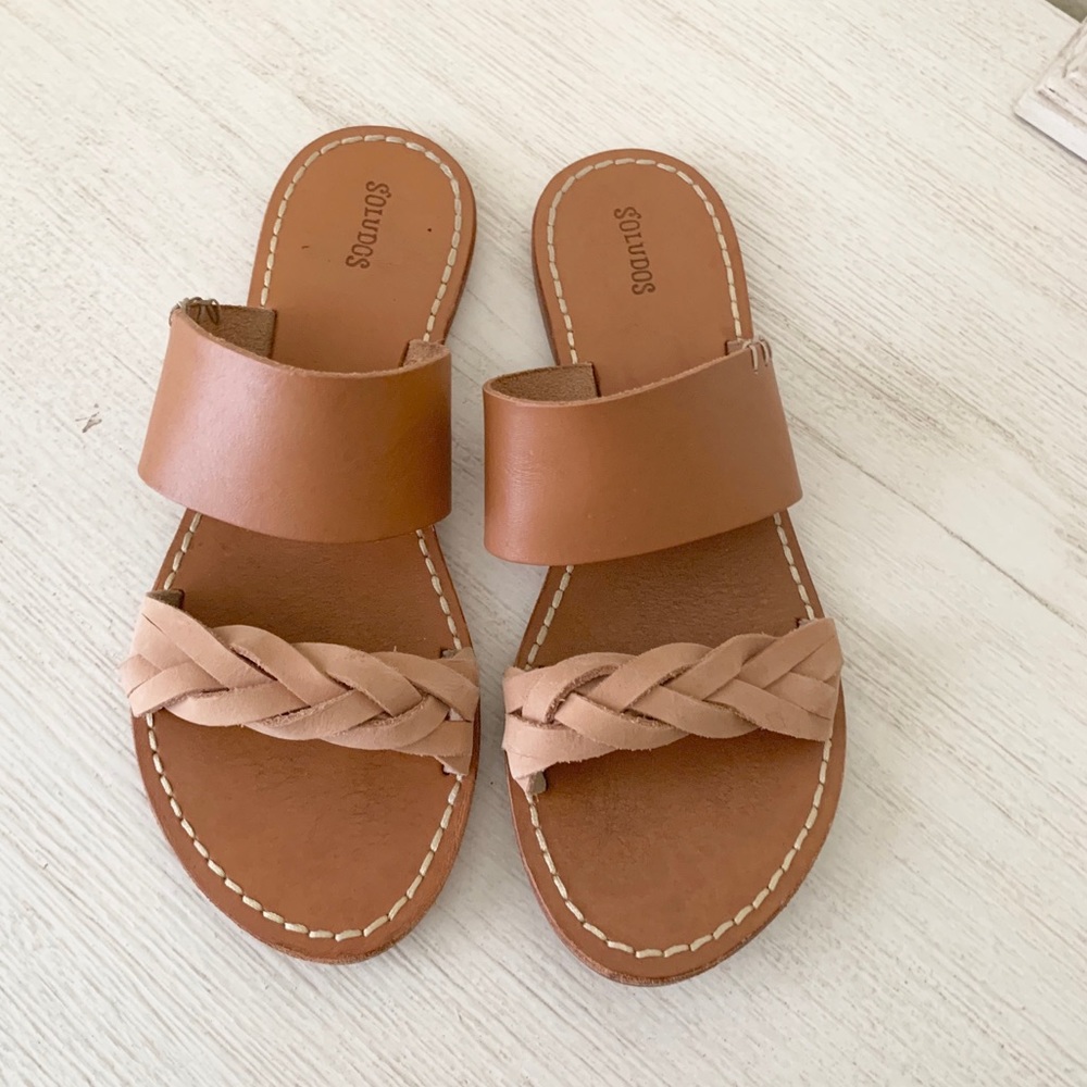 Soludos braided slide sandal size 7